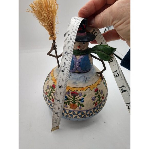 Jim Shore Heartwood Creek "A Jolly Happy Soul" Snowman Figurine 2006 Hand-Painte - Picture 4 of 6